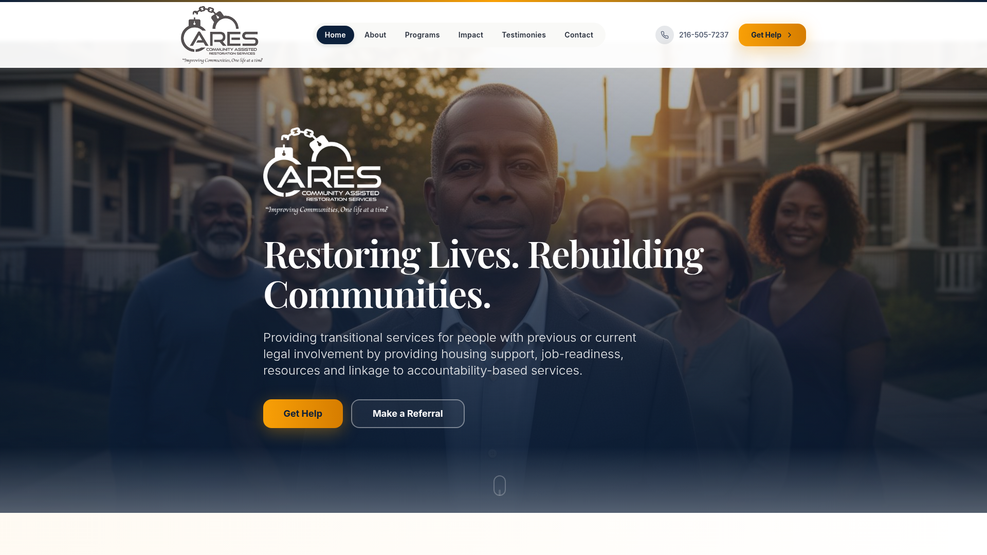 Cares Ohio website screenshot